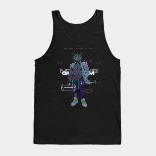 Techwear mecha head Tank Top